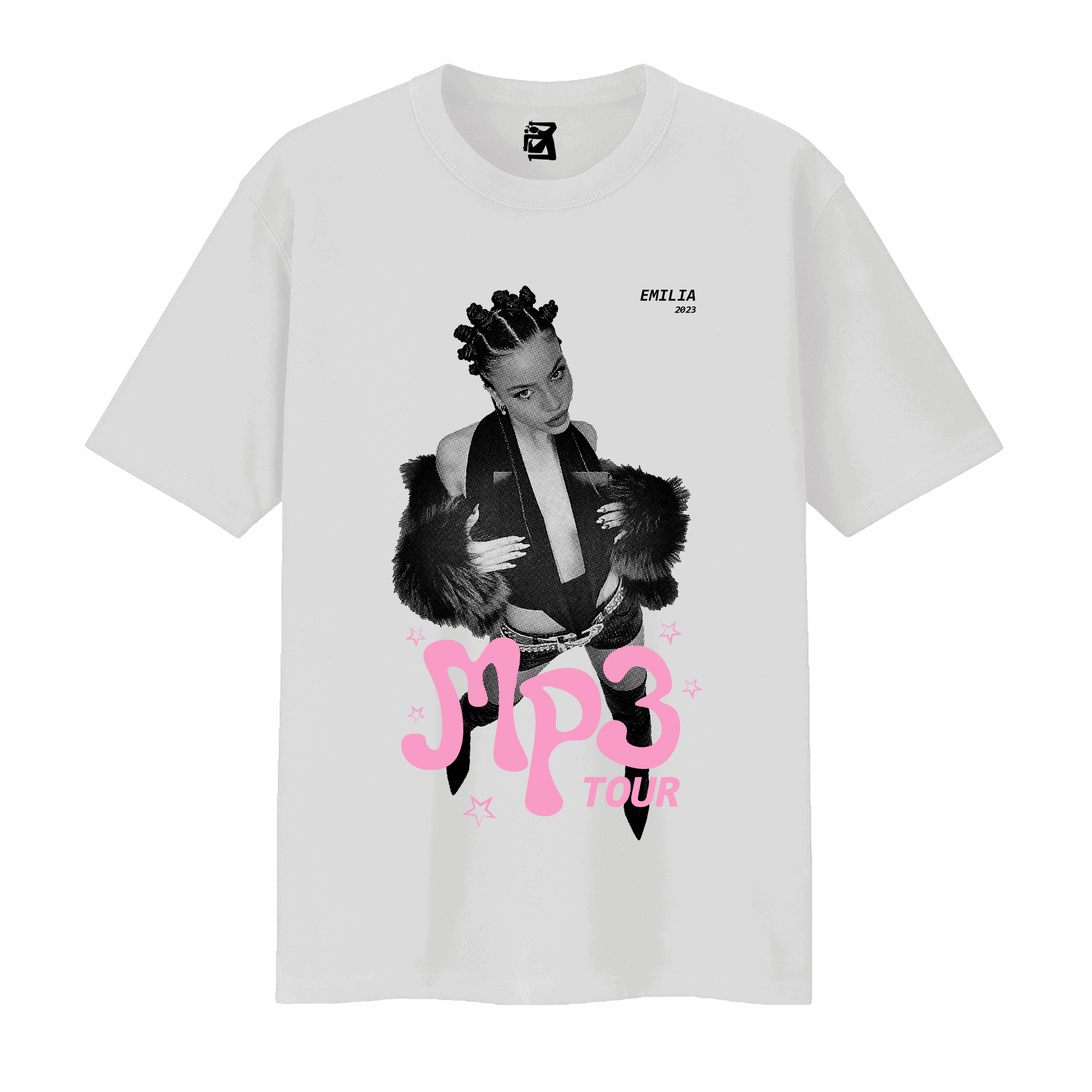 Remera MP3 - blanco