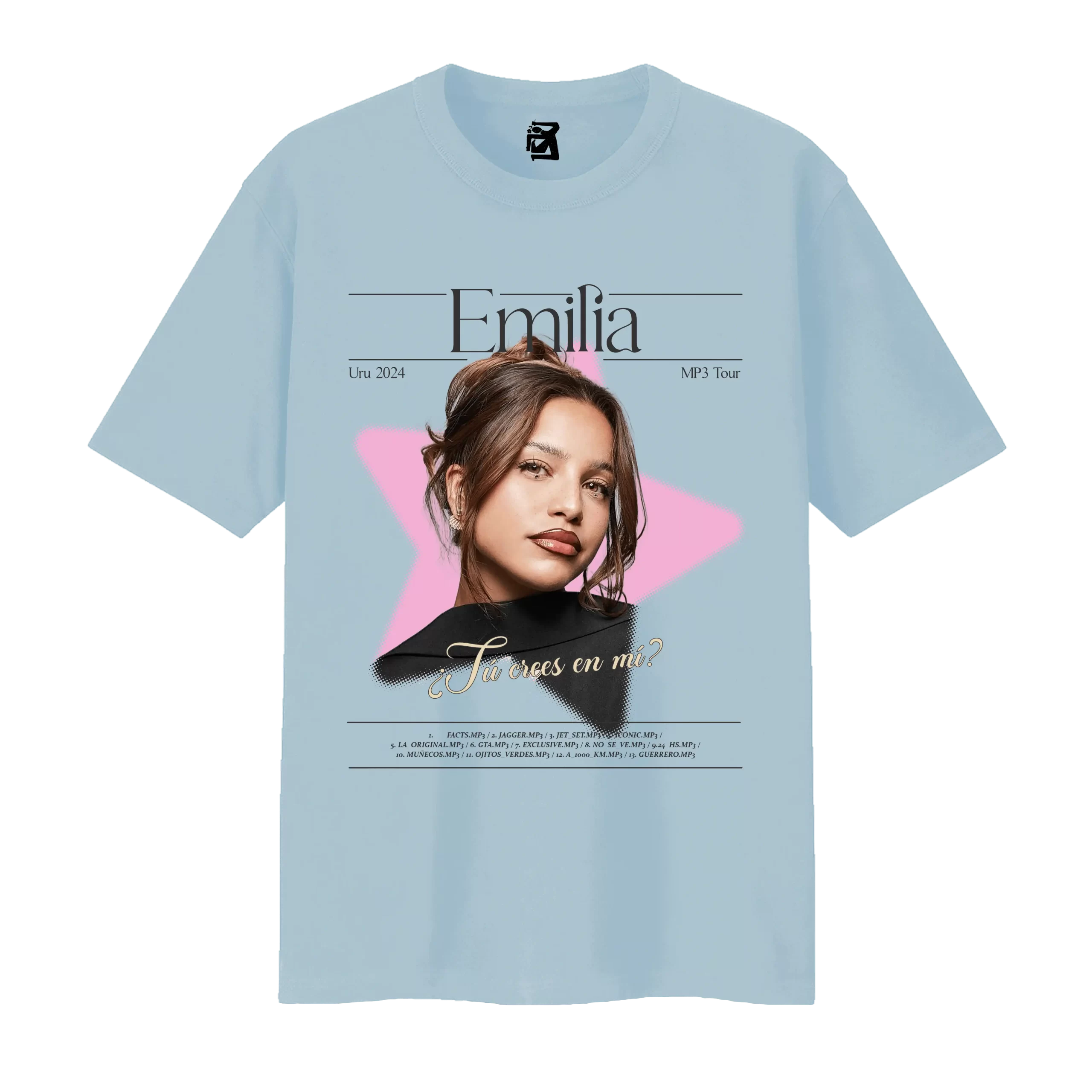 Remera MP3 #3 - celeste
