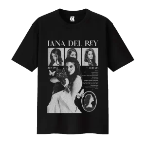 Remera Lana Del Rey - negro