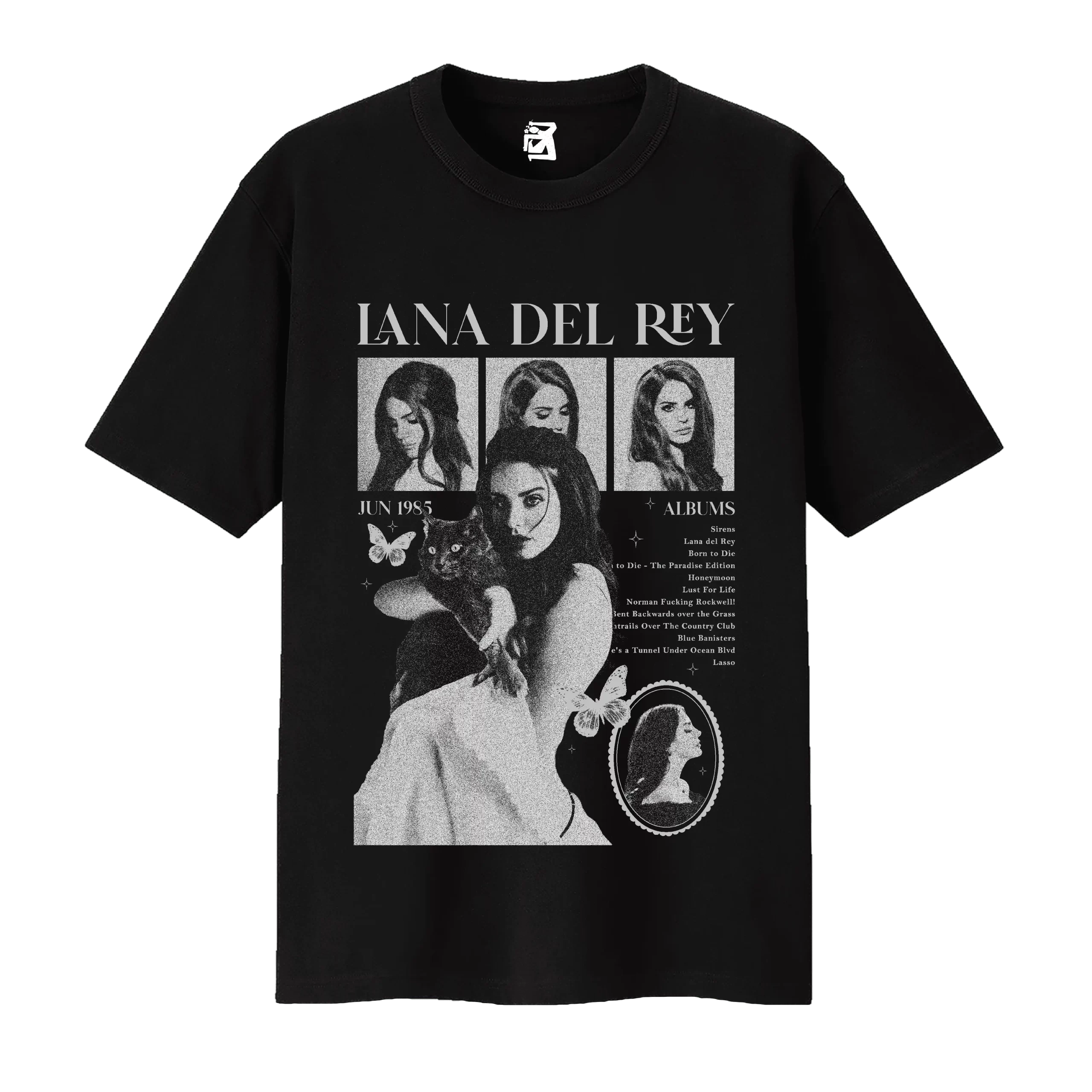 Remera Lana Del Rey - negro