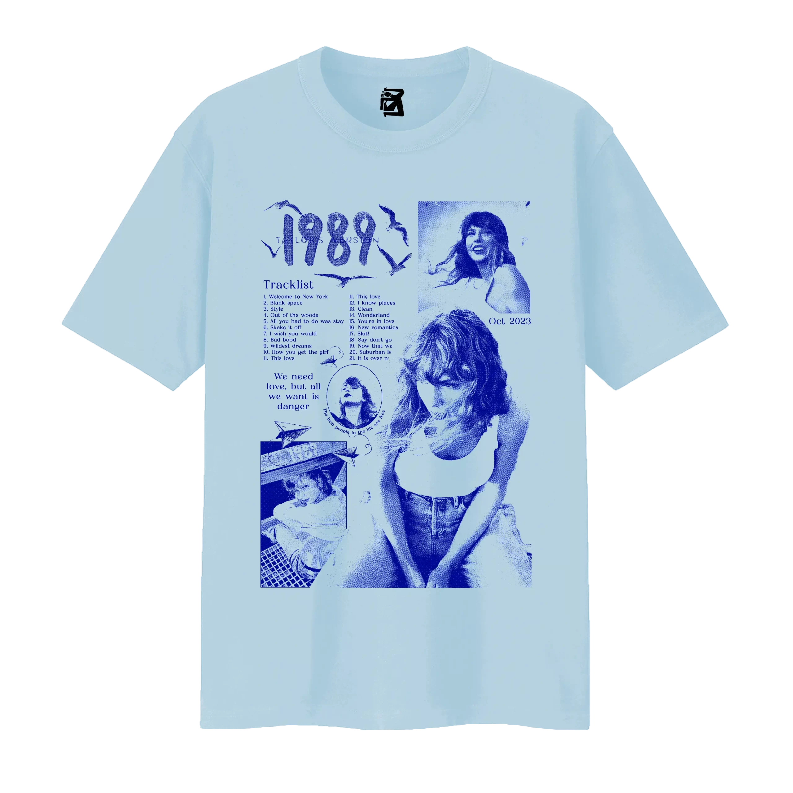 Remera 1989 - celeste
