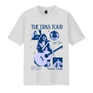 Remera The Eras Tour con fechas de Latinoamérica - blanca