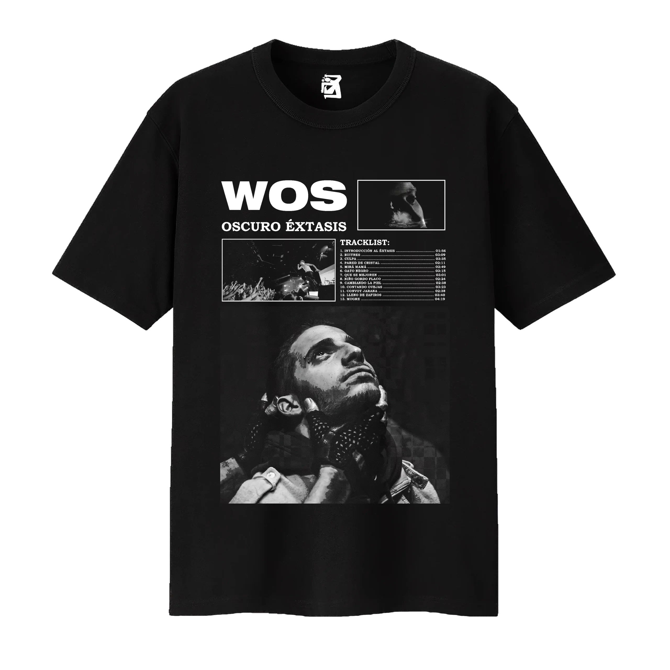Remera Oscuro Éxtasis #4- negro