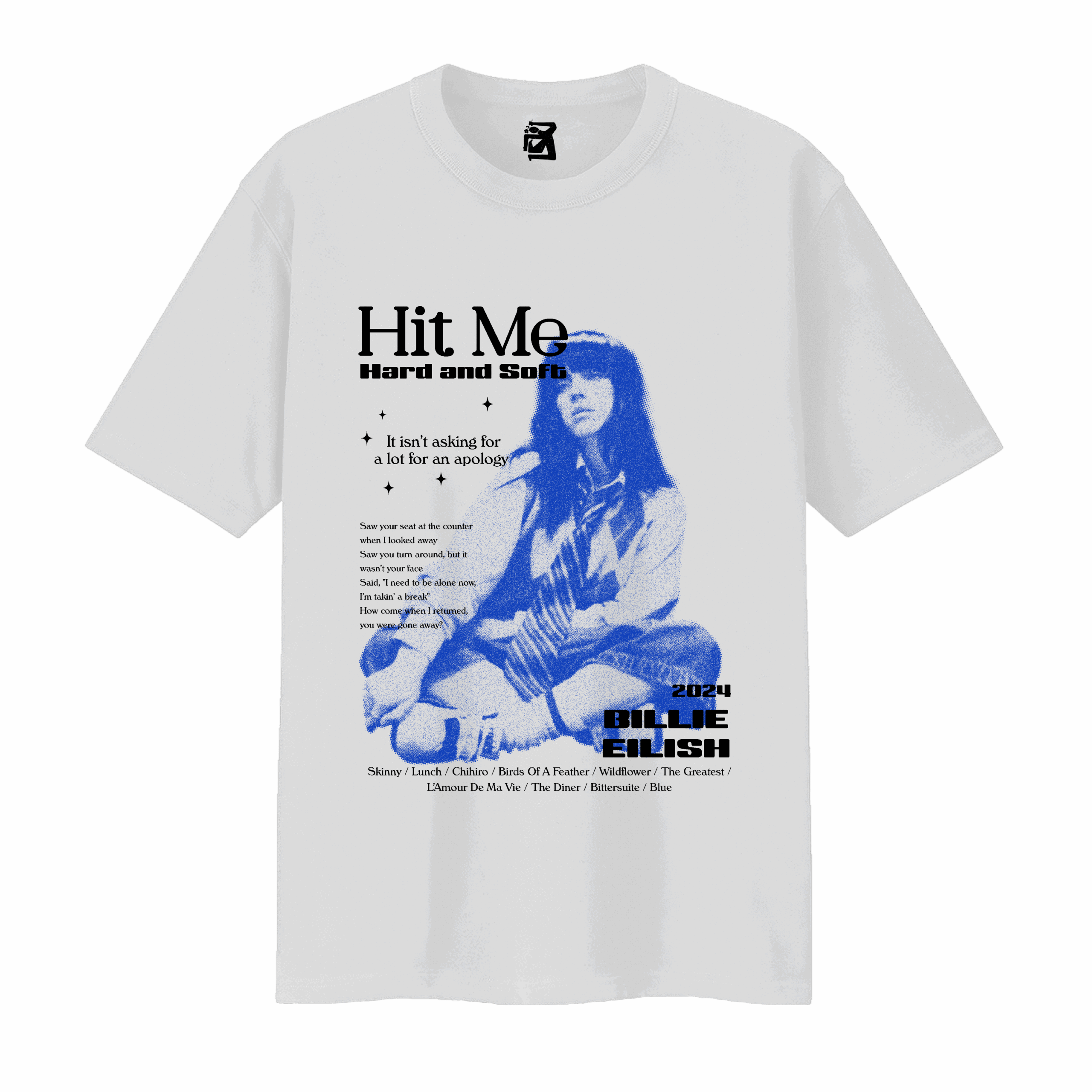 Remera Hit Me Hard and Soft - blanco