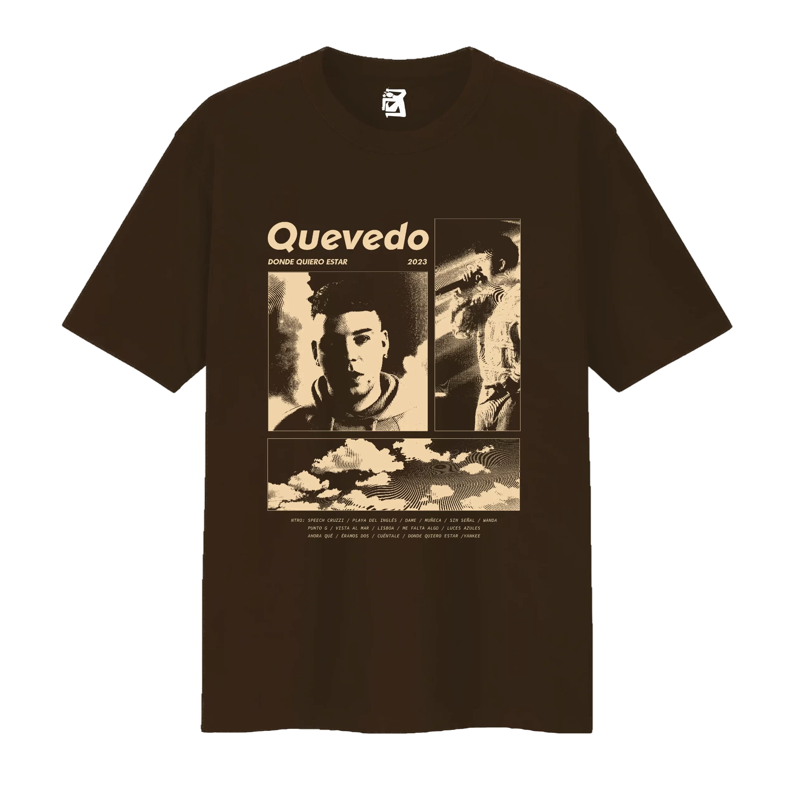 Remera Donde quiero estar - marrón