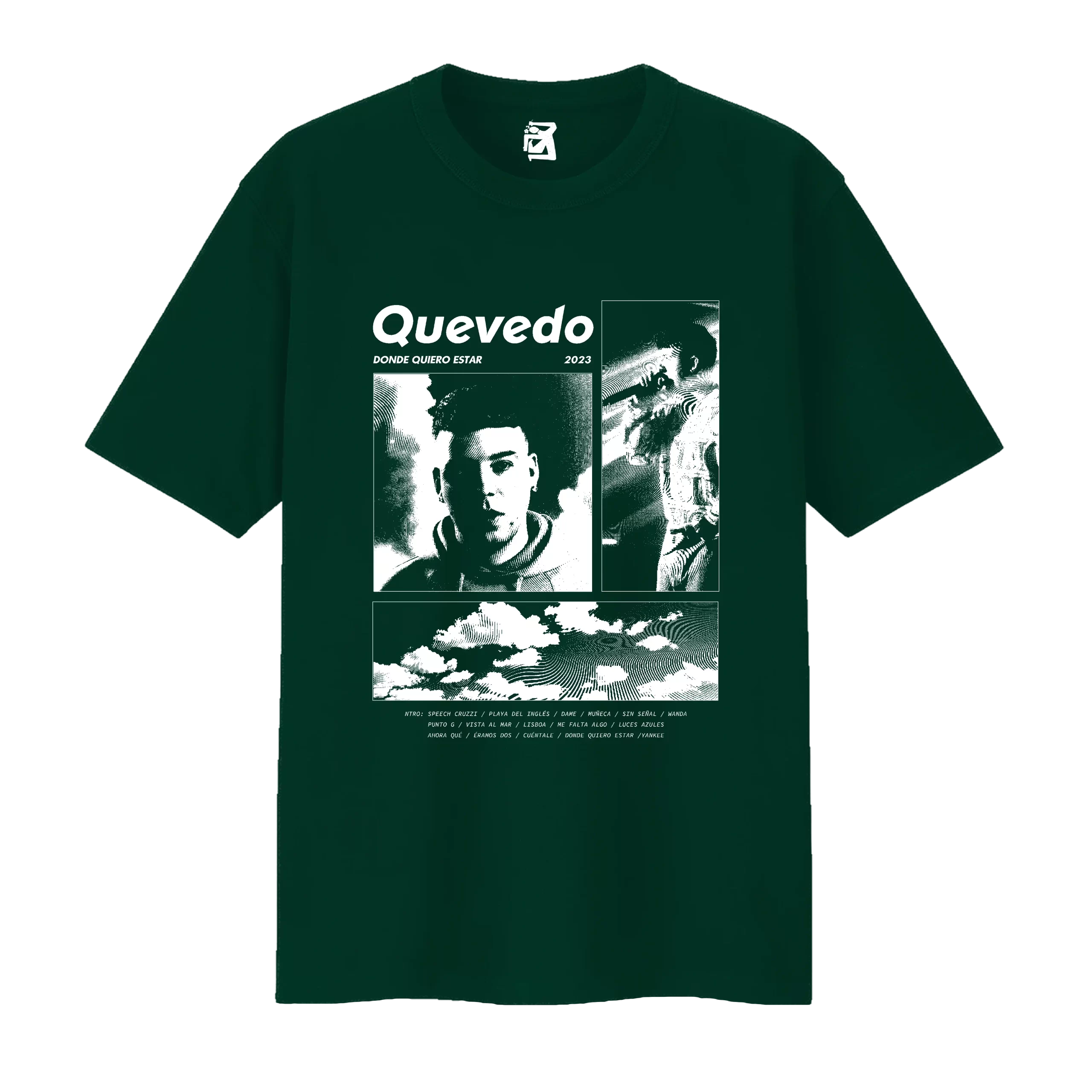 Remera Donde quiero estar - verde
