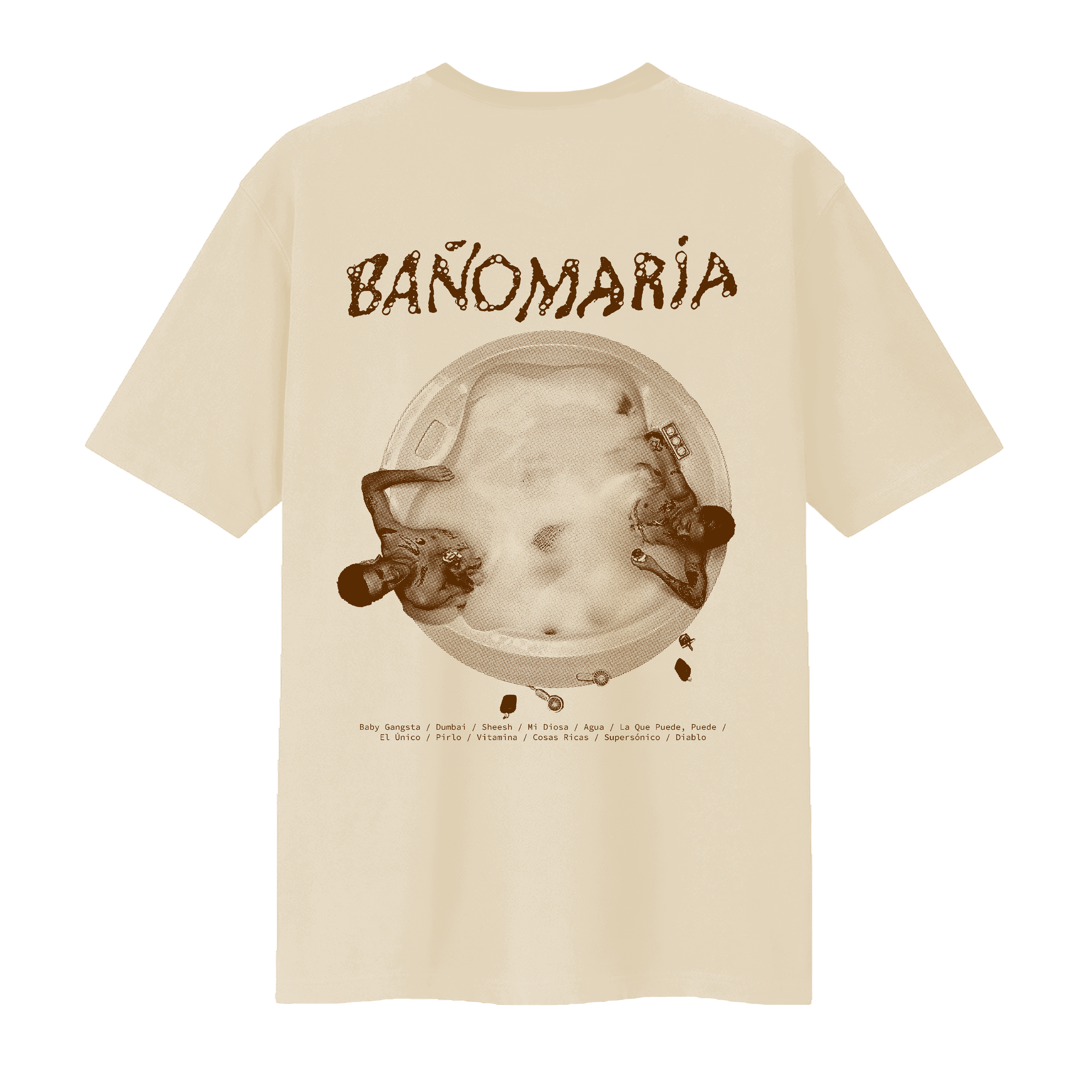 Remera Catriel y Paco Amoroso - beige