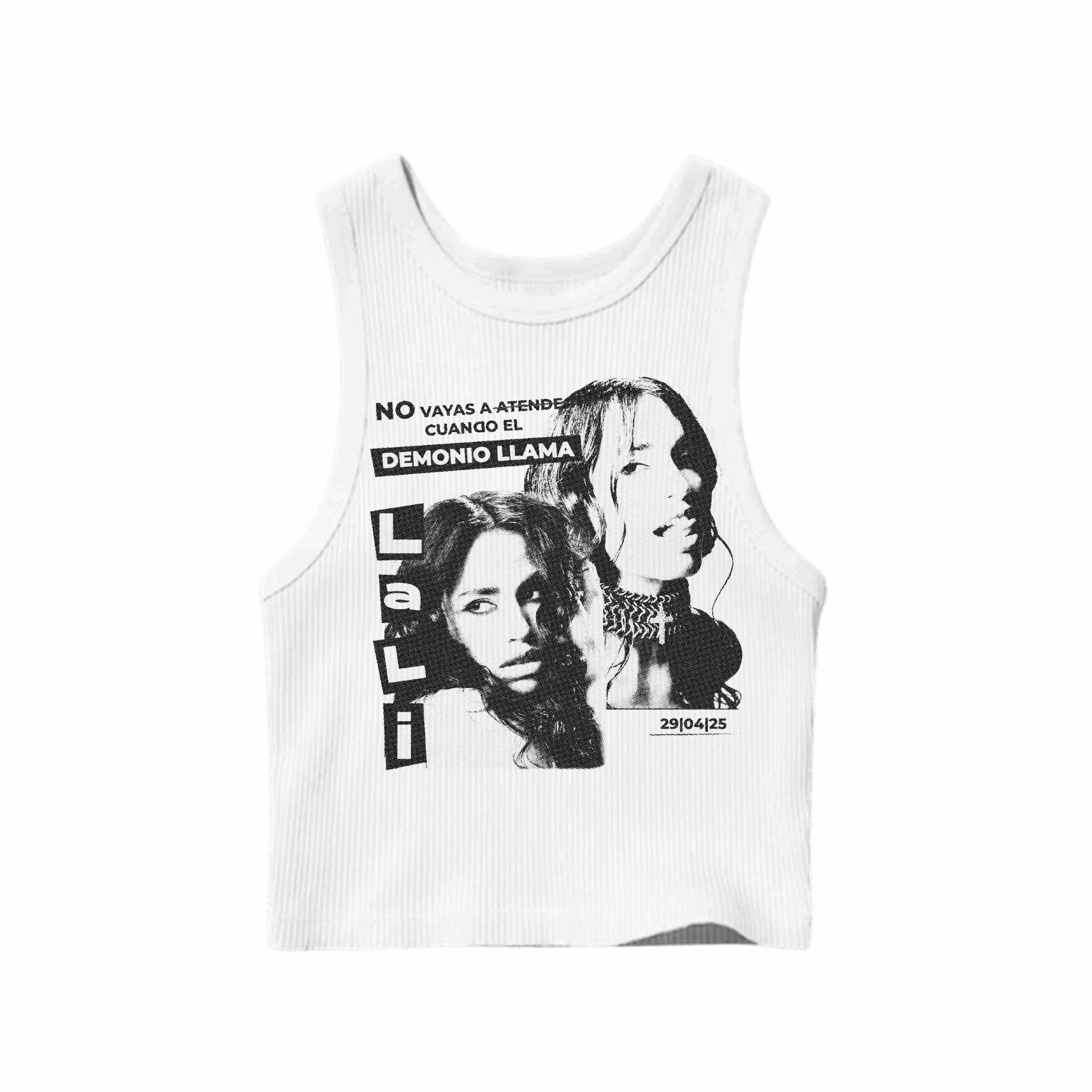 Tank Top No vayas a atender cuando el demonio llama - blanco