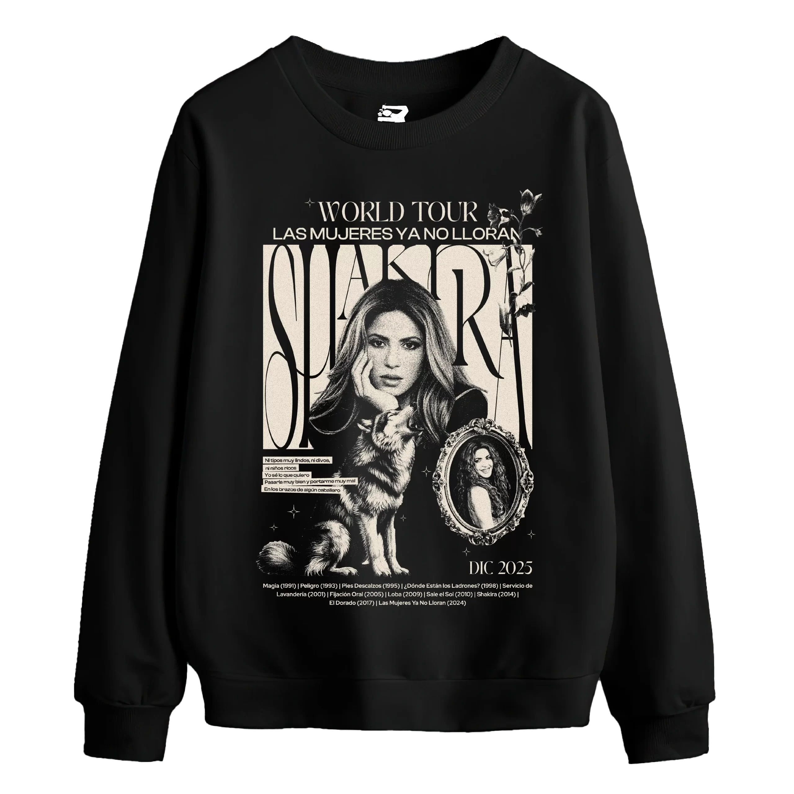 Buzo Las mujeres ya no lloran World Tour – negro