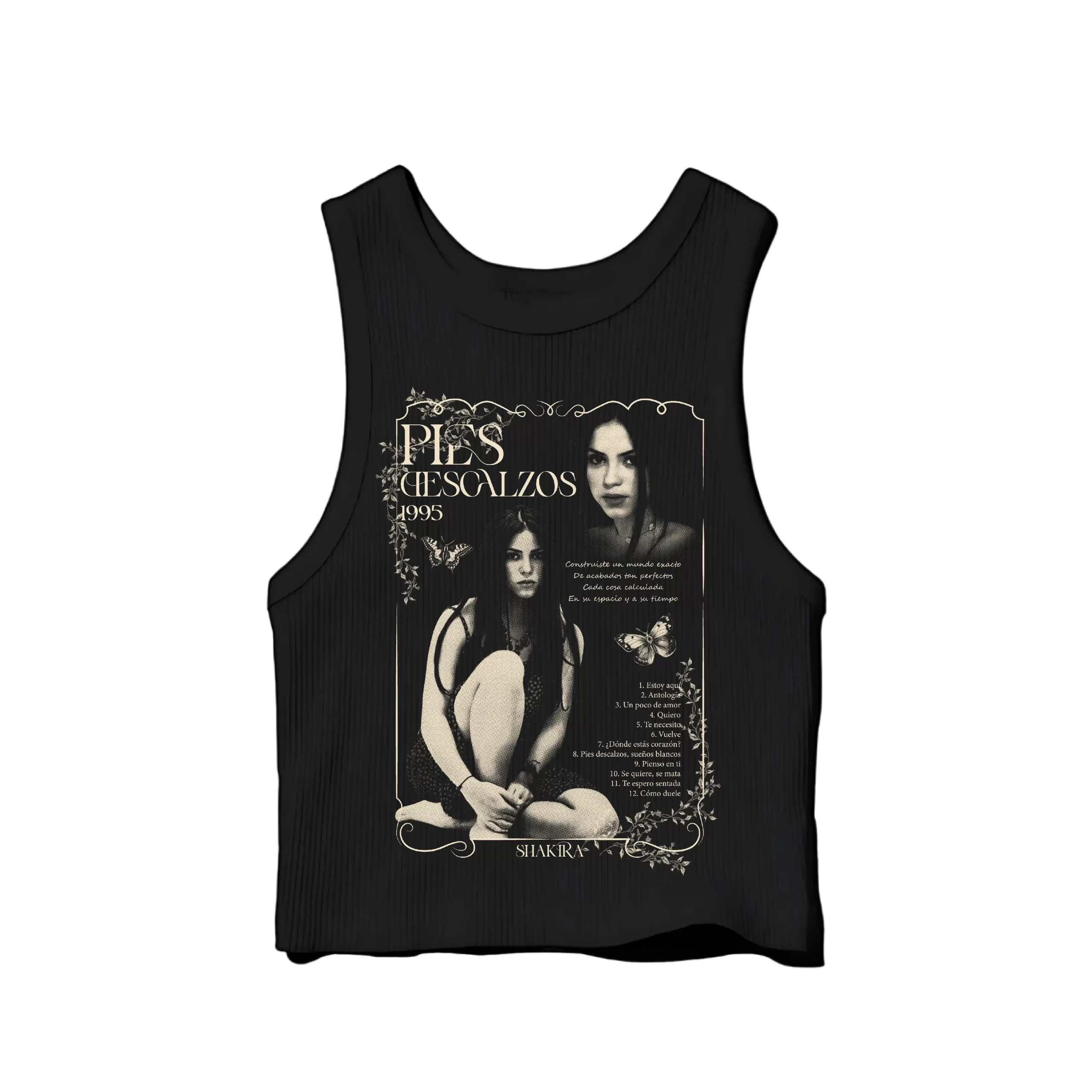 Tank Top Pies descalzos - negro