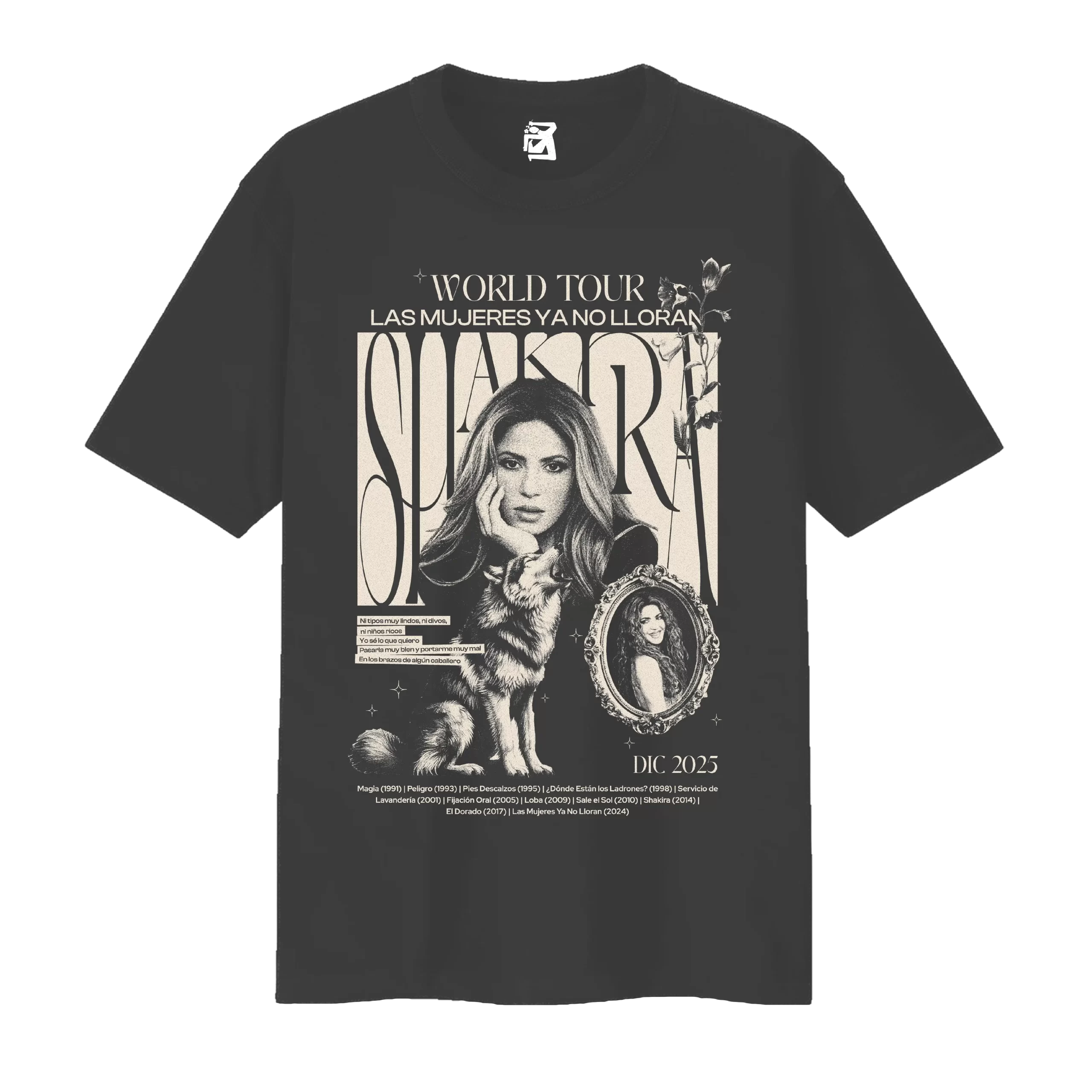 Remera Las mujeres ya no lloran World Tour - gris