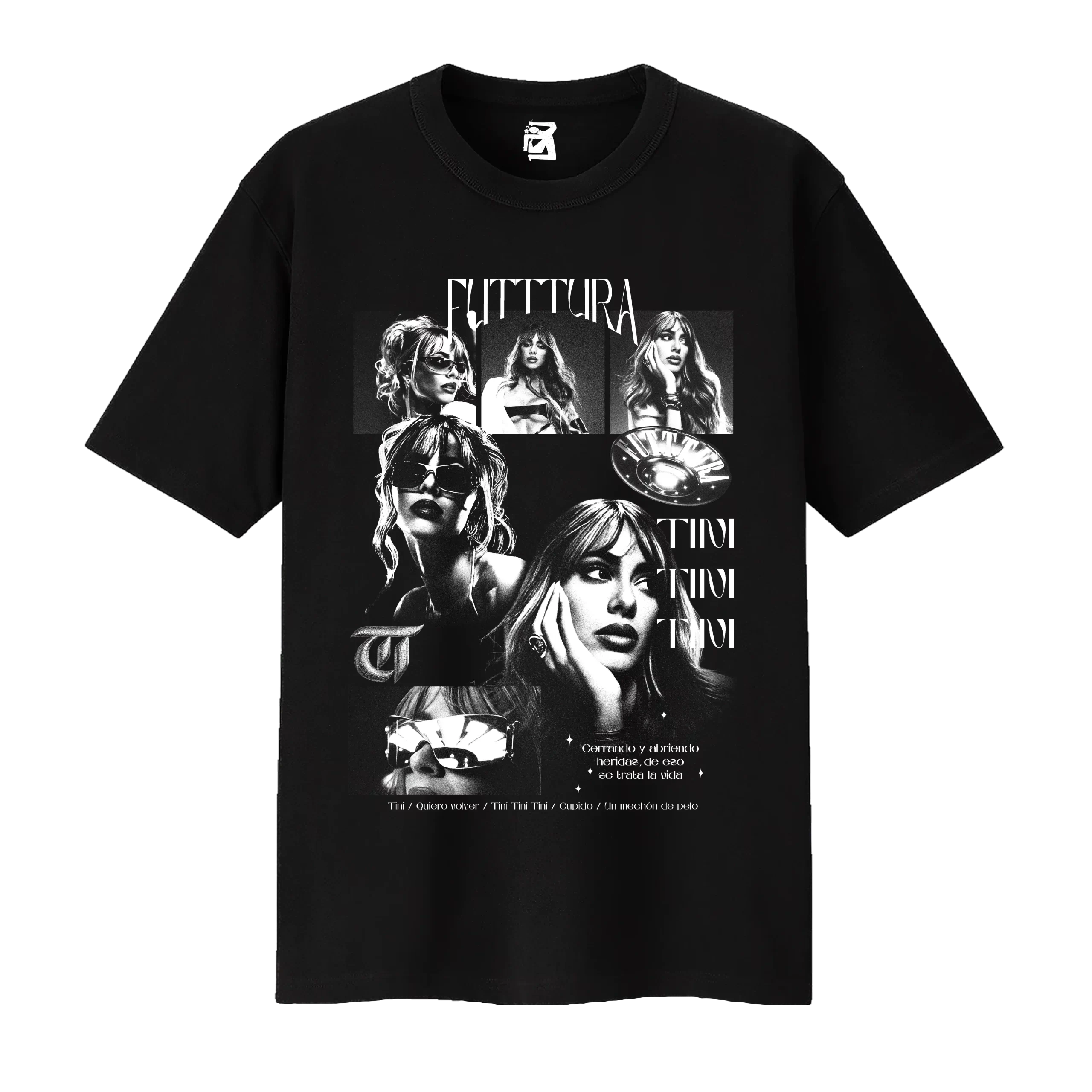 Remera Tini Futttura #3 - negro