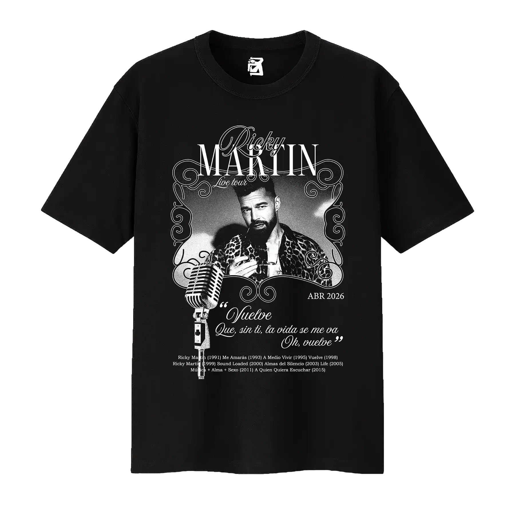 Remera Live Tour - Negro