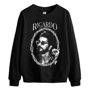 Buzo Ricardo Arjona – Negro y blanco