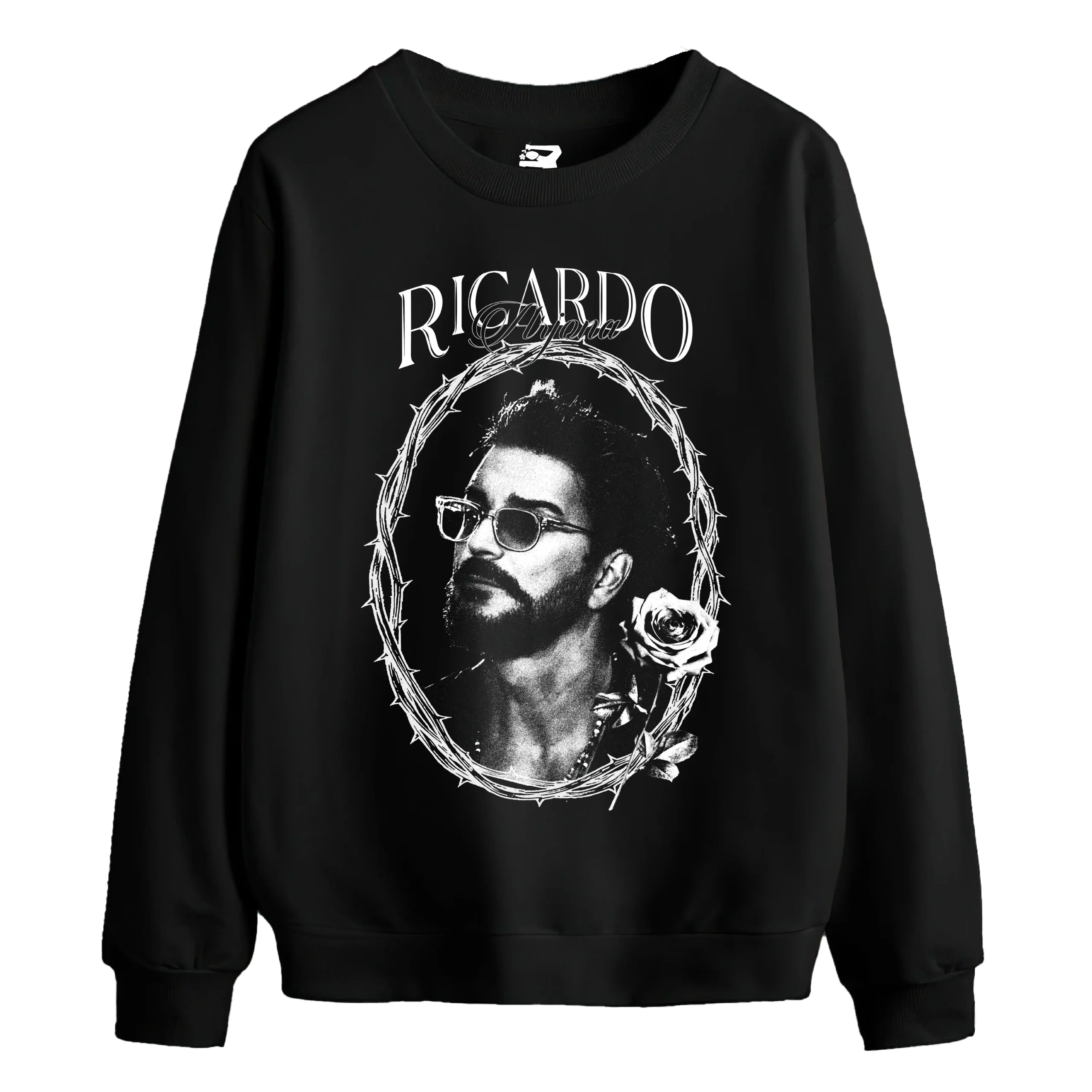 Buzo Ricardo Arjona – Negro y blanco