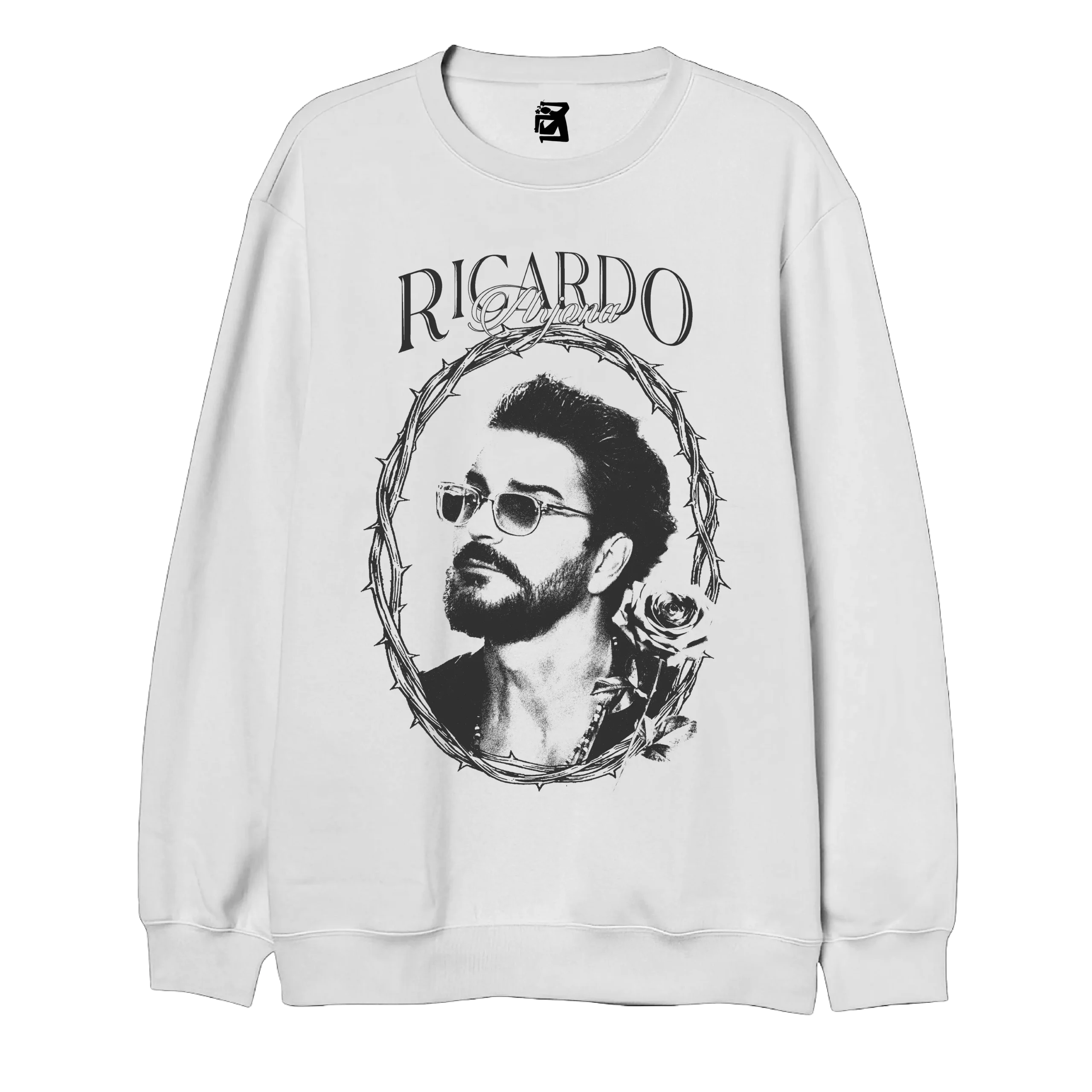 Buzo Ricardo Arjona – Negro y blanco - Imagen 2