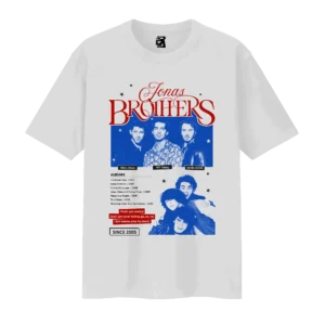 Remera Jonas Brothers - Blanco