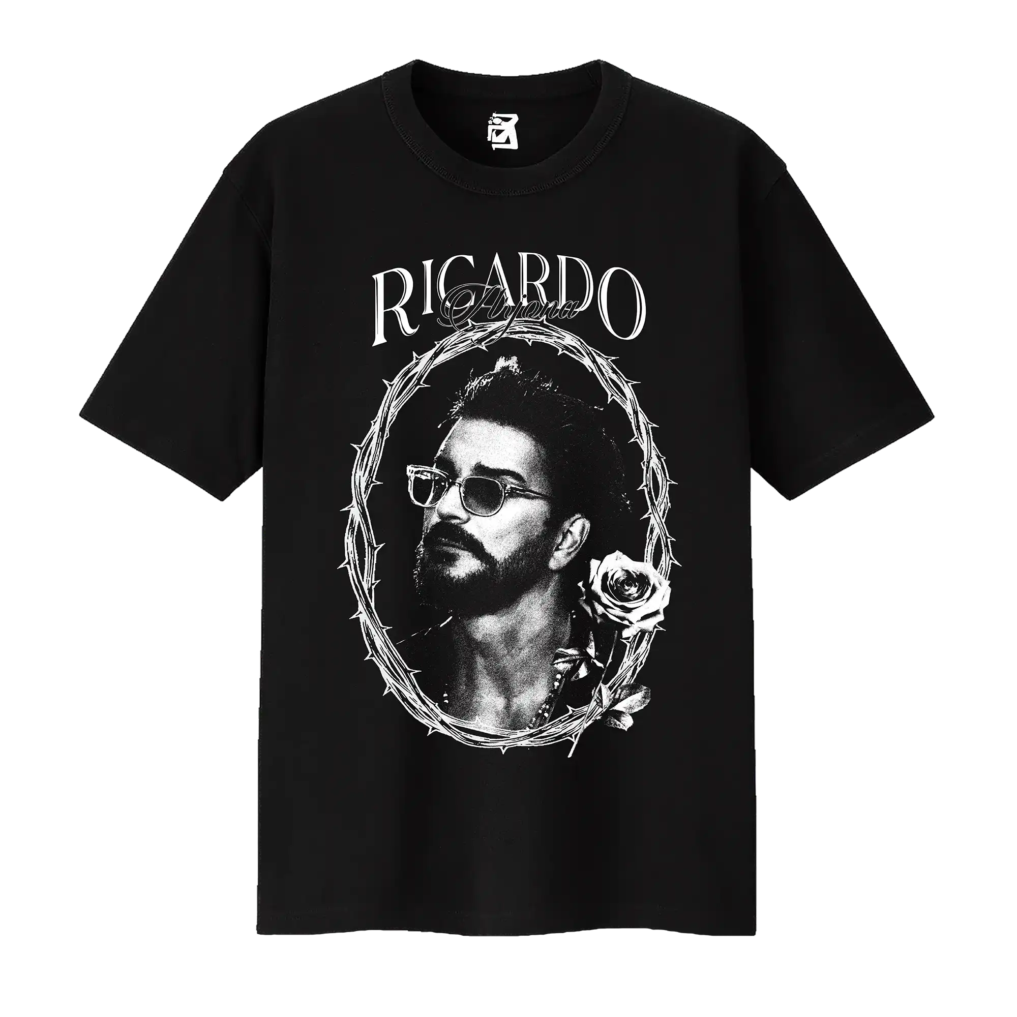Remera Ricardo Arjona - Negro y beige