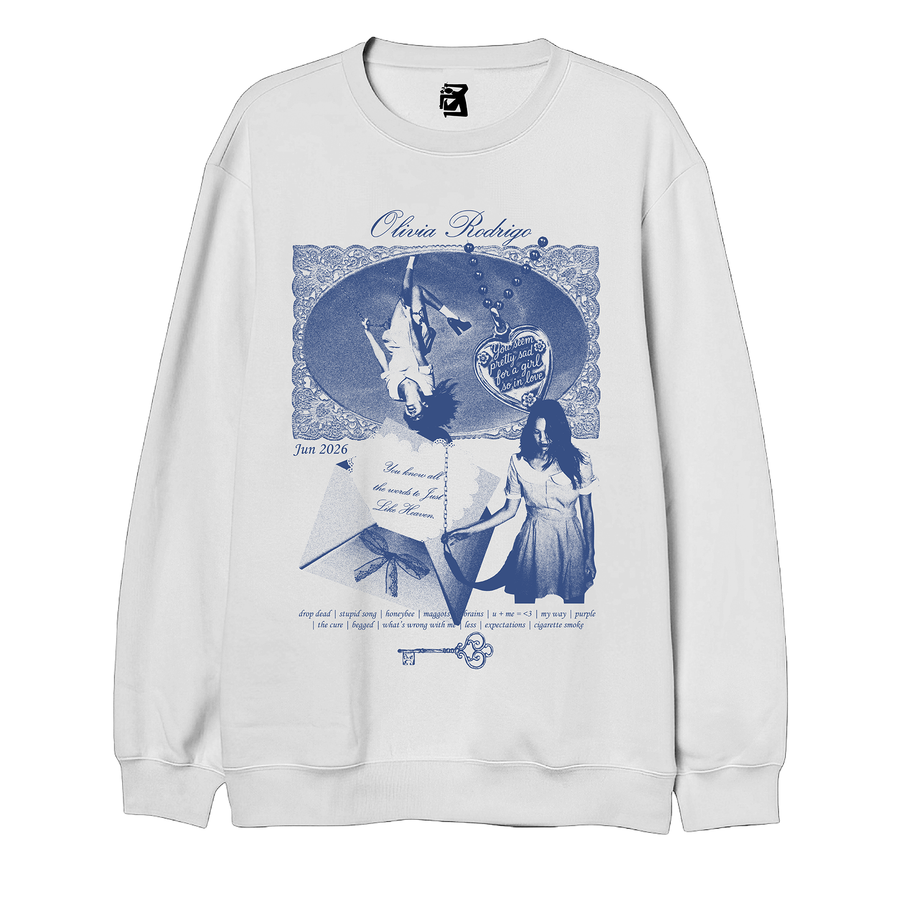 Buzo Love - negro / blanco - Imagen 2