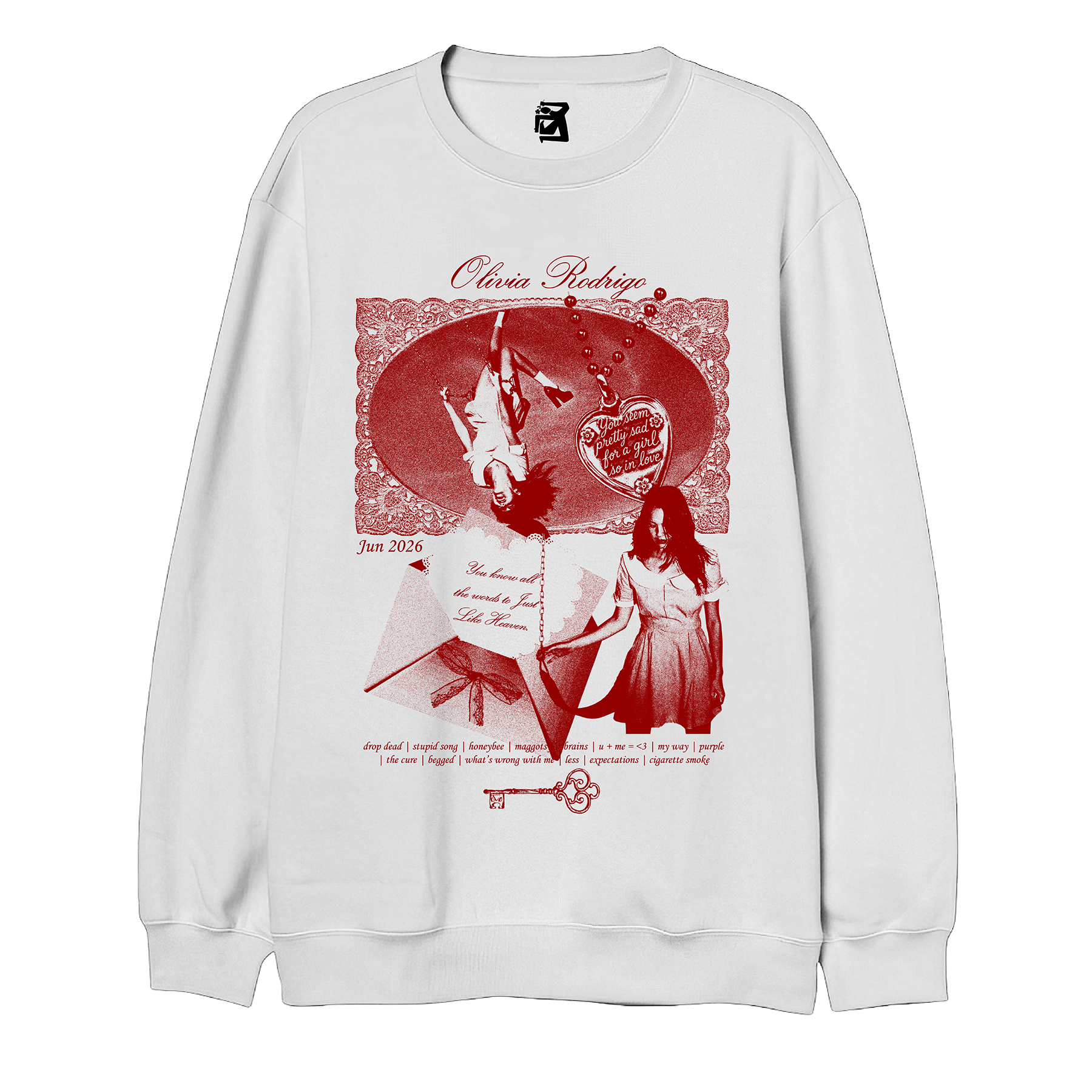 Buzo Love - negro / blanco - Imagen 3