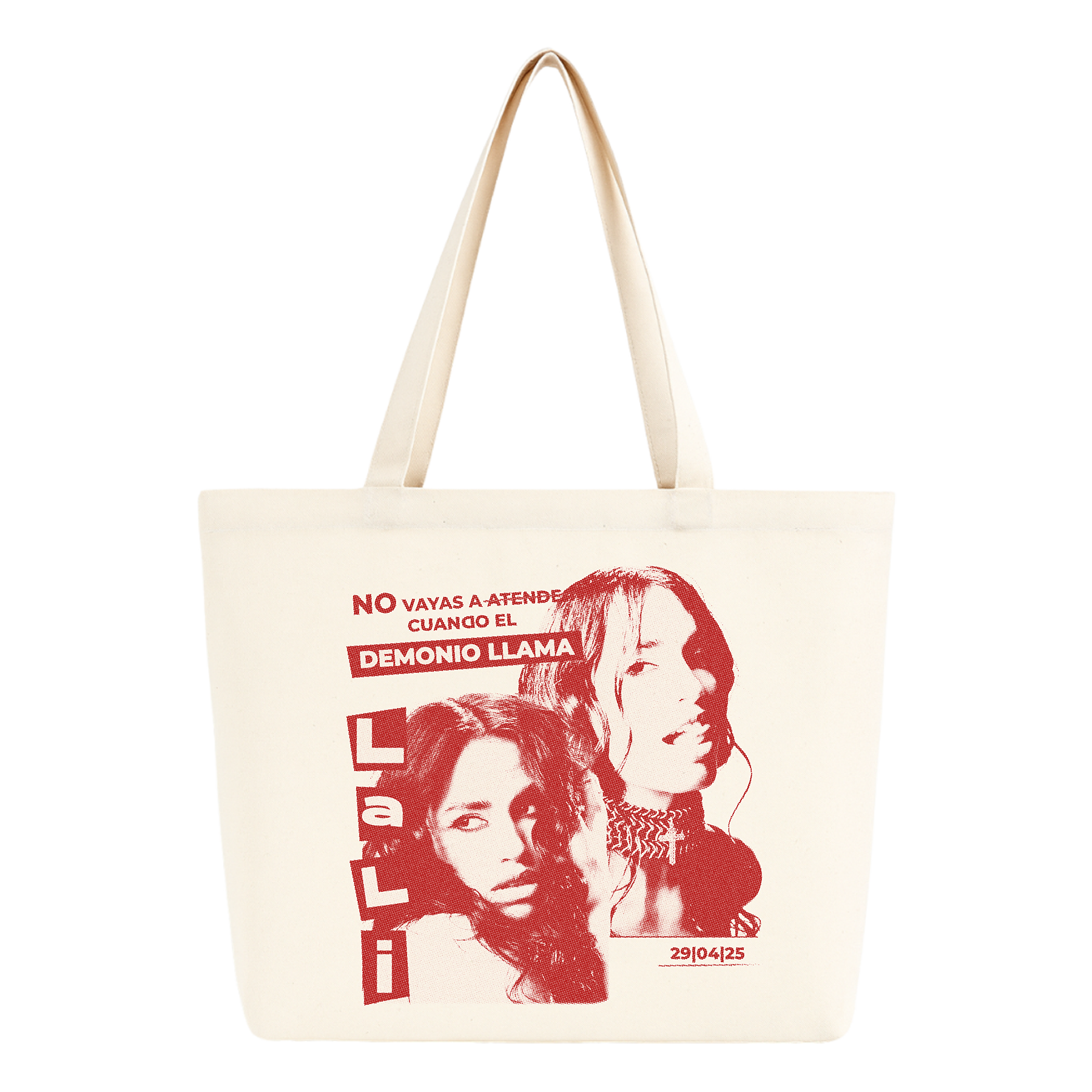 Tote bag No vayas a atender cuando el demonio llama