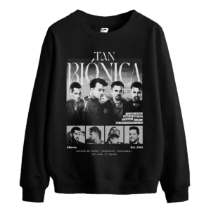 Buzo Tan Bionica - Negro / Celeste / Gris