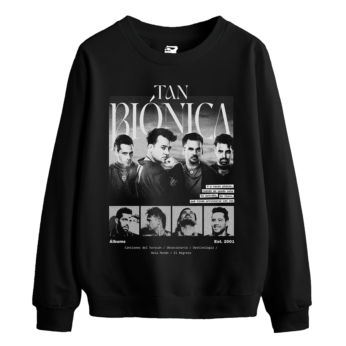 Buzo Tan Bionica - Negro / Celeste / Gris