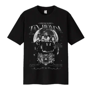Remera Obsesionario - Negro / Bordó