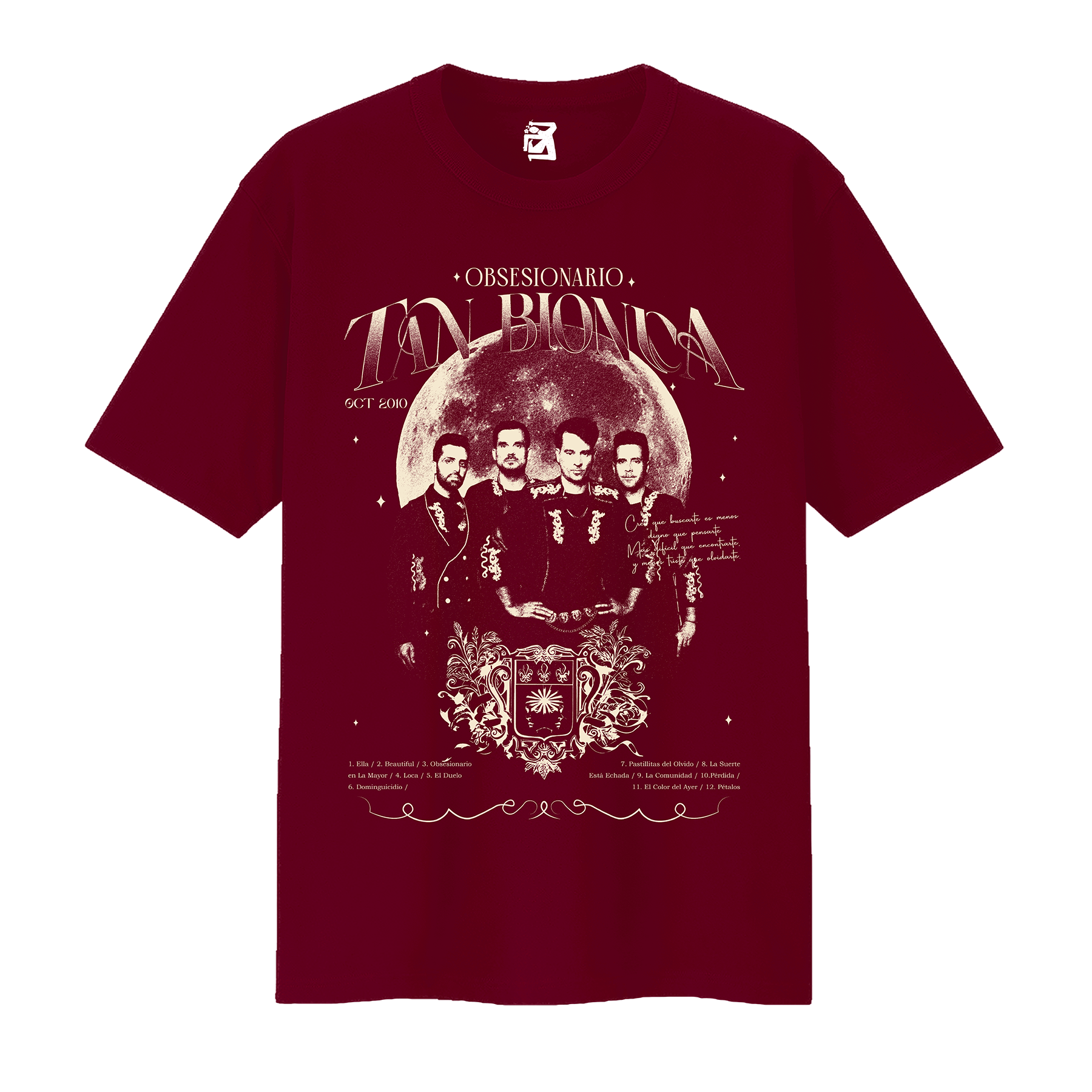 Remera Obsesionario - Negro / Bordó - Imagen 2