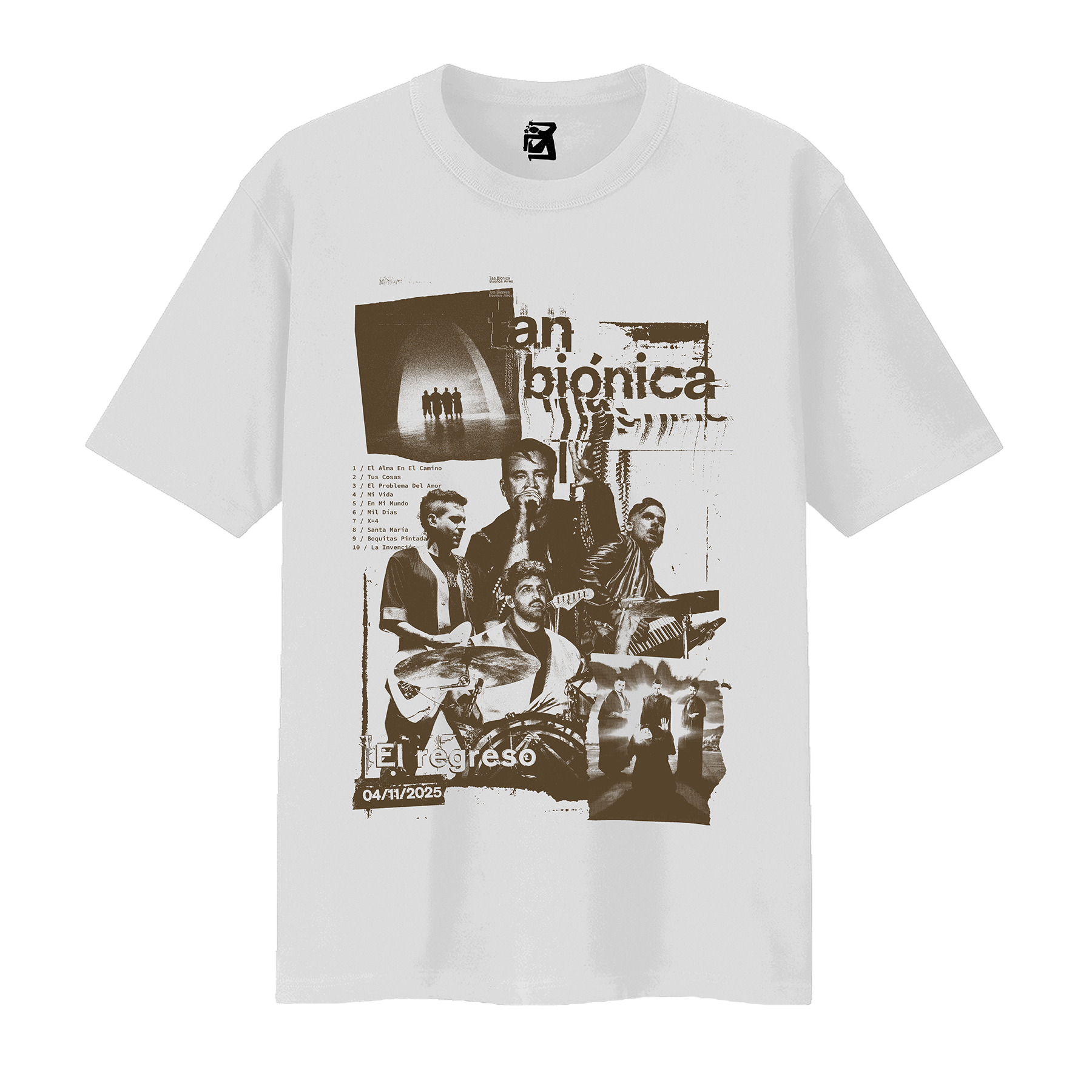 Remera El Regreso - Negro / Blanco / Gris - Imagen 2
