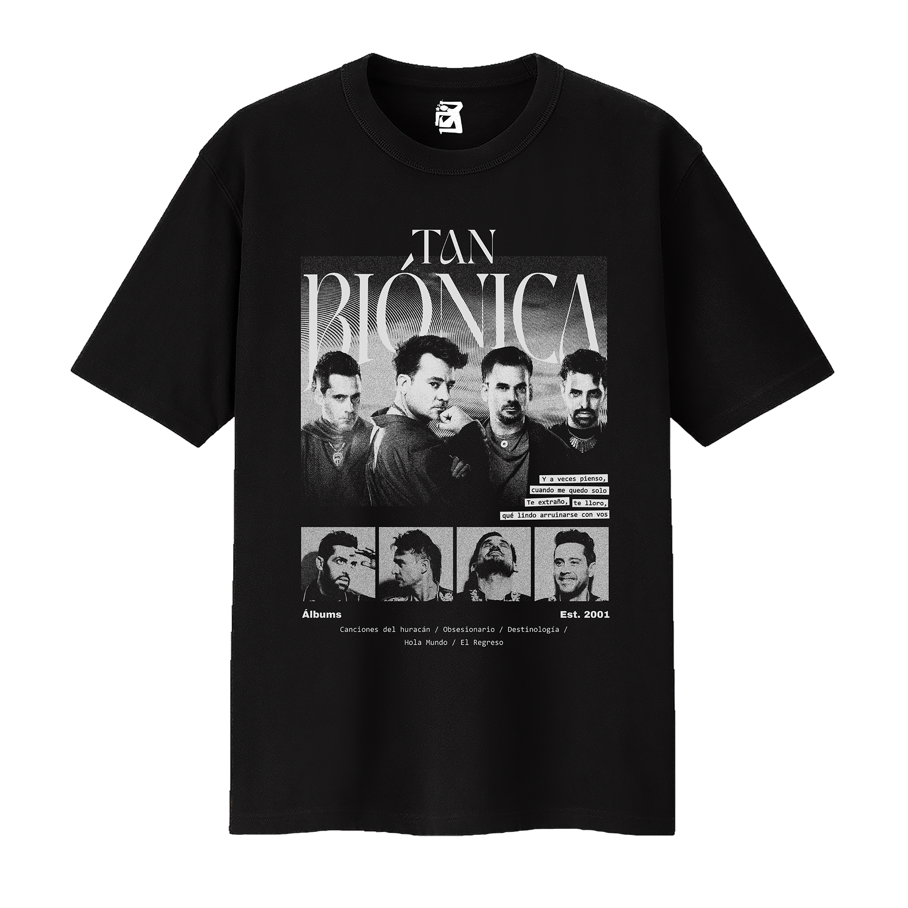 Remera Tan Biónica - Negro / Beige / Gris