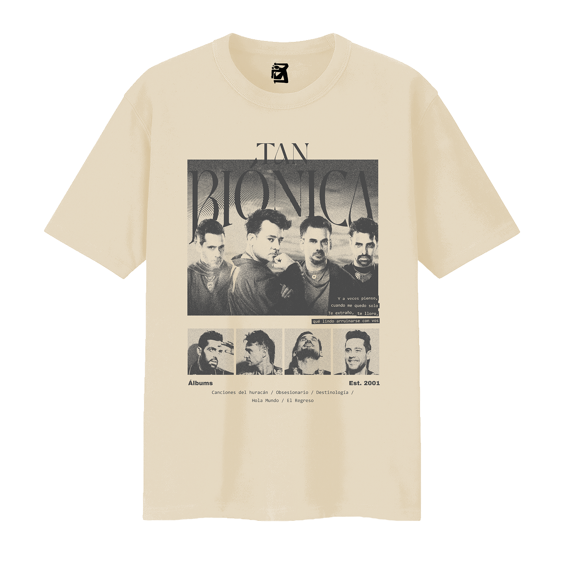 Remera Tan Biónica - Negro / Beige / Gris - Imagen 2