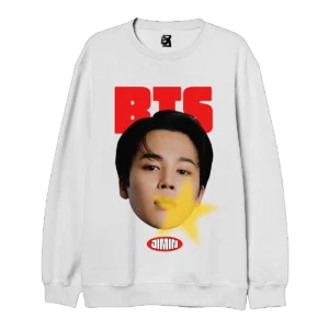 Buzo BTS caras - Blanco