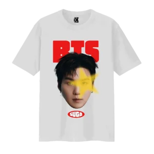 Remera BTS caras - Blanco