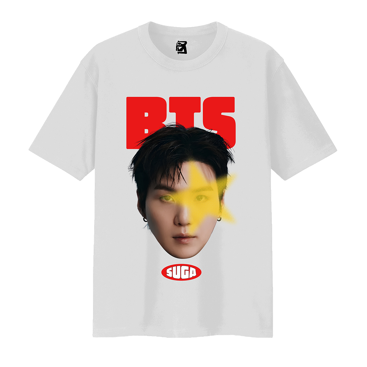 Remera BTS caras - Blanco