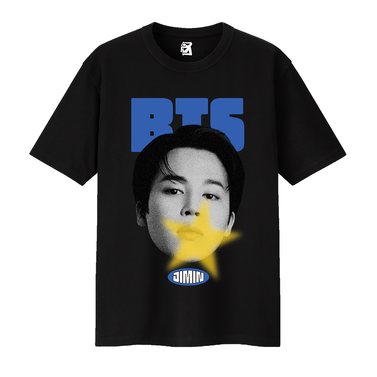 Remera BTS caras - Negro - Imagen 2