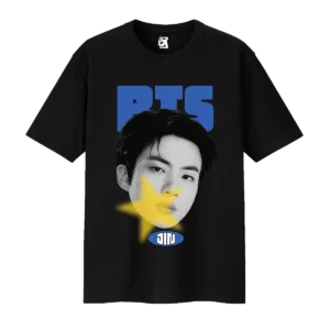 Remera BTS caras - Negro