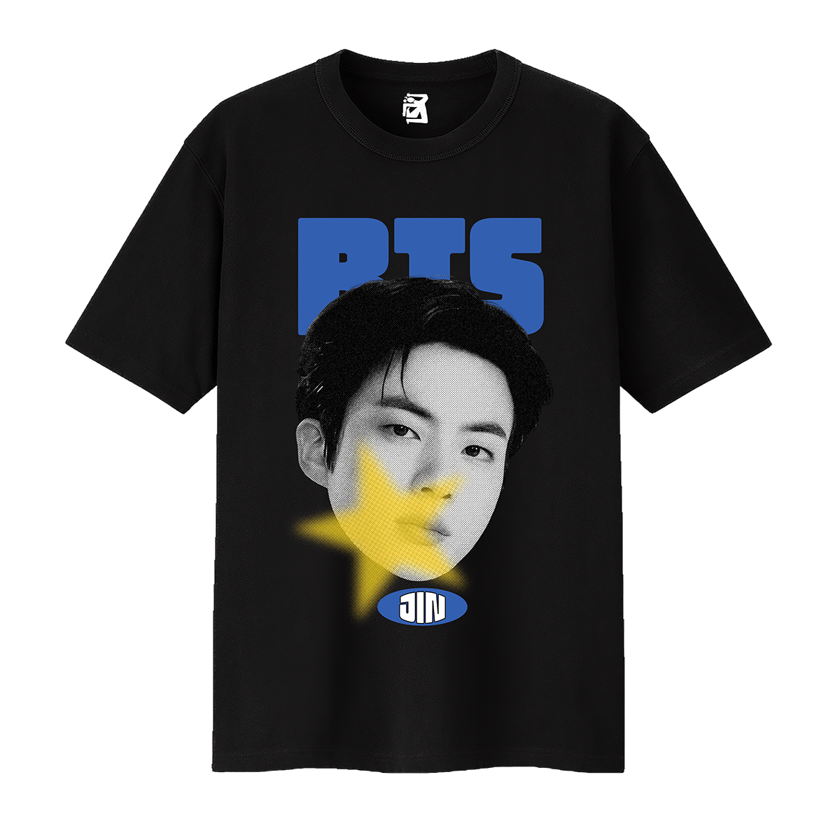 Remera BTS caras - Negro